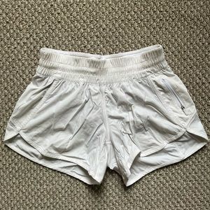 Lululemon white tracker short